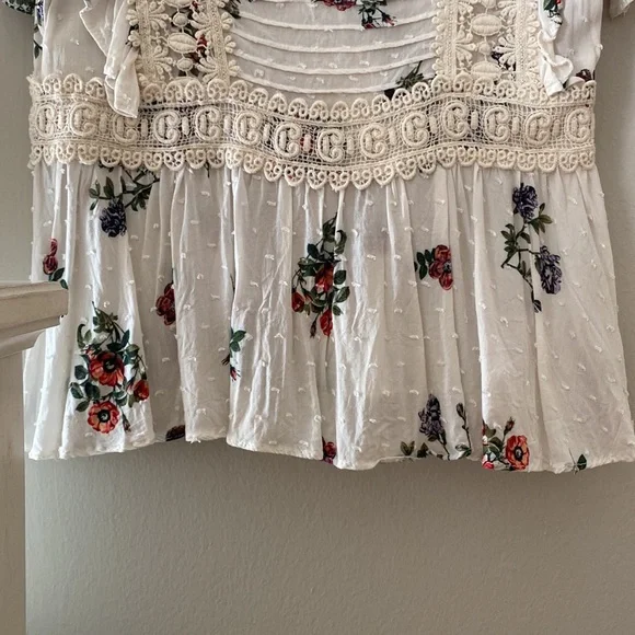 anthropologie eri + ali floral romantic top! - Picture 7 of 9